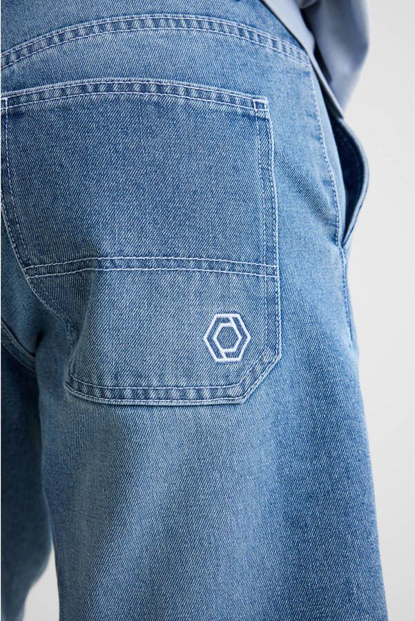 Redefined Rebel RRAsher denim loose short light blue denim - Foto 4