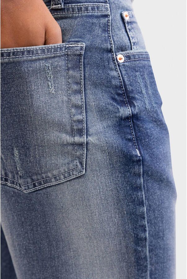 Redefined Rebel RRMadison straight leg jeans donkerblauw - Foto 3