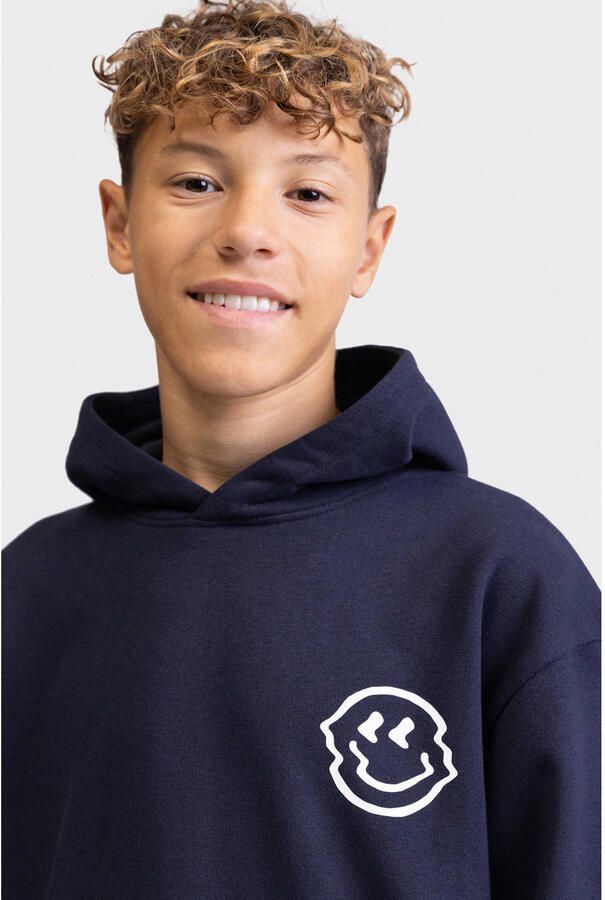 Redefined Rebel sweater met backprint donkerblauw - Foto 3