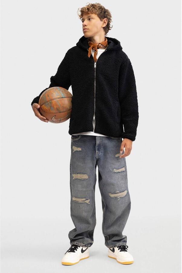 Redefined Rebel teddy fleecevest zwart Jongens Polyester Capuchon Effen - Foto 2