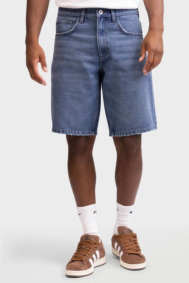 Redefined Rebel VALENCIA denim relaxed short blauw
