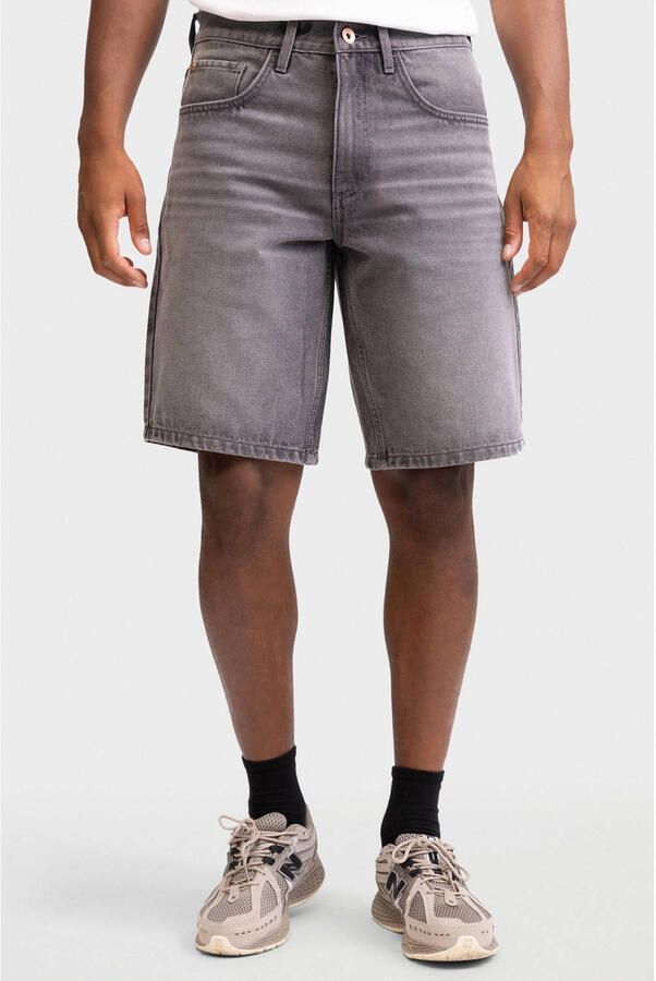 Redefined Rebel VALENCIA denim relaxed short grijs