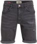 Redefined Rebel regular fit jeans short RROslo Destroy dust black - Thumbnail 1
