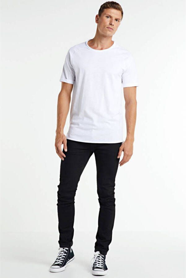 Redefined Rebel T-shirt met geribde ronde hals model 'KAS'