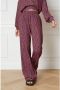 Refined Department high waist wide leg broek Nova met all over print paars roze - Thumbnail 2
