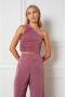 Refined Department high waist wide leg pantalon Nova roze - Thumbnail 2