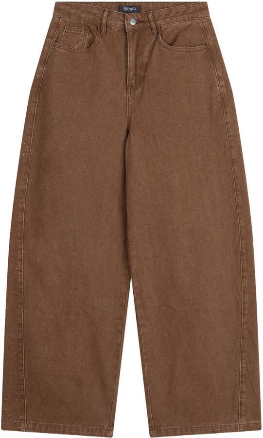 Refined Department barrel jeans bruin - Foto 2