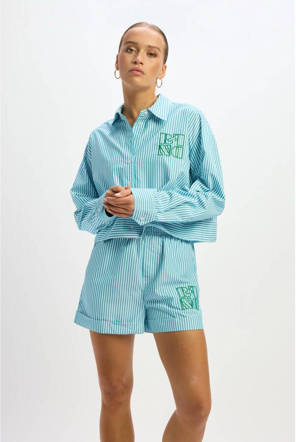 Refined Department straight regular waist casual short blauw - Foto 6