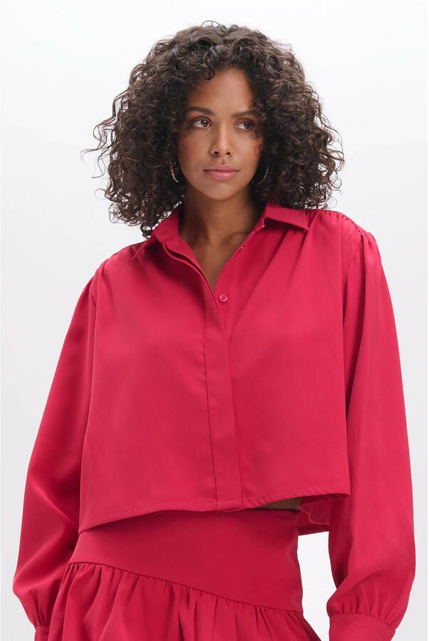 REFINED DEPARTMENT Dames Blouses Myra Fuchsia - Foto 7