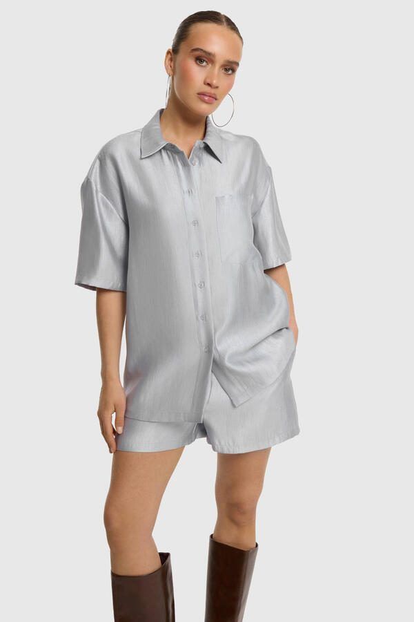 Refined Department blouse zilver - Foto 3