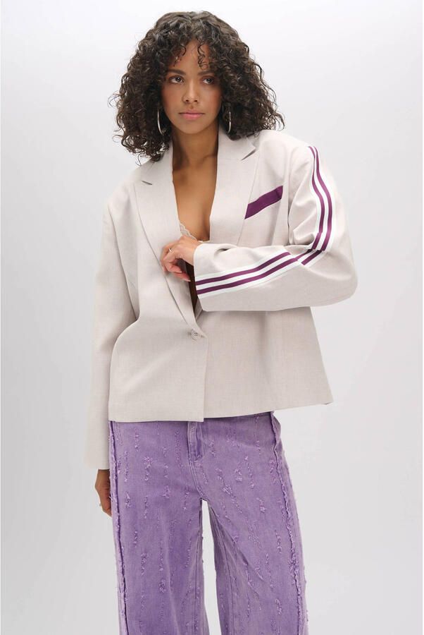 REFINED DEPARTMENT Dames Blazers Jackie Beige - Foto 5