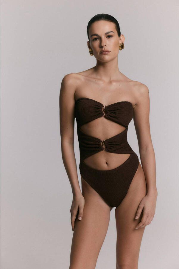 Refined Department cut-out badpak Tess bruin