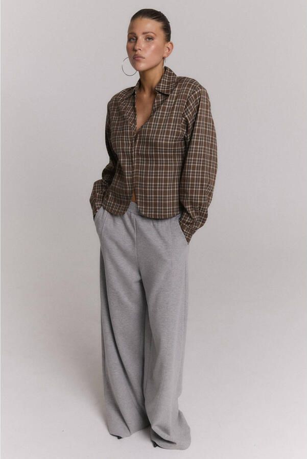 Refined Department geruite blouse bruin - Foto 2