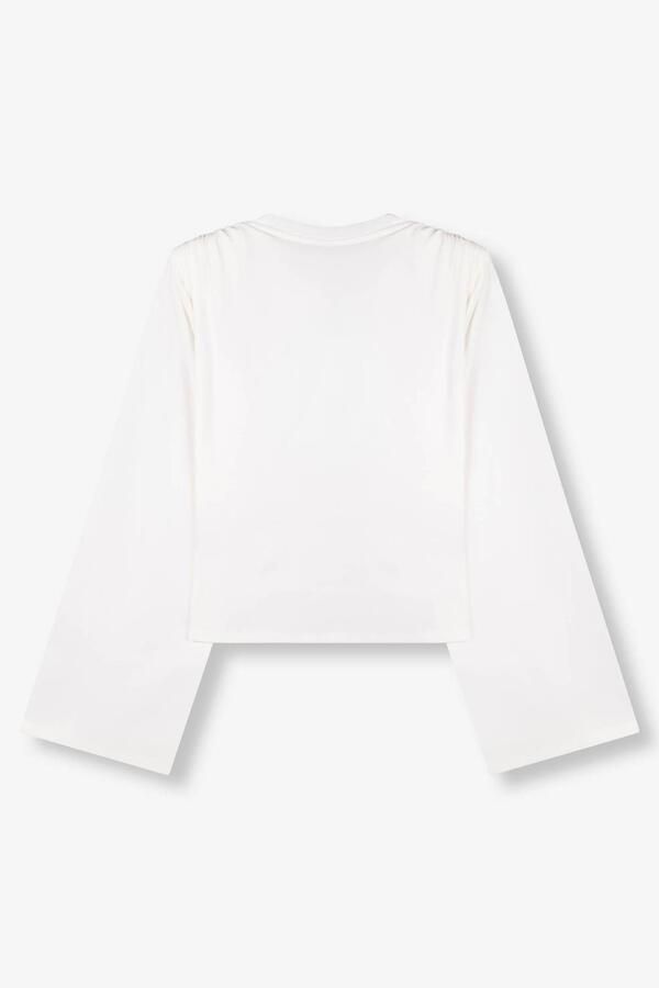 REFINED DEPARTMENT Dames Tops & T-shirts Ladies Knitted Slim Fitted Body Amy Wit - Foto 6