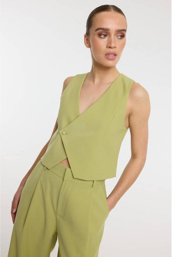 Refined Department gilet lichtgroen