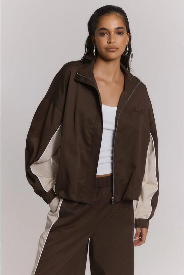 REFINED DEPARTMENT Dames Jassen Ladies Woven Sporty Jacket Annie Bruin - Foto 5
