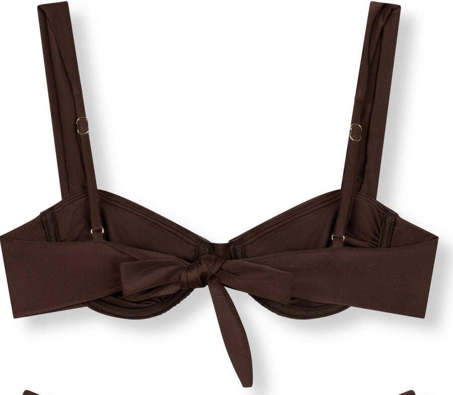 Refined Department niet-voorgevormde beugel bikinitop bruin - Foto 2