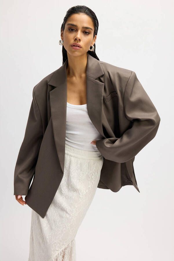 REFINED DEPARTMENT Dames Blazers Adele Antraciet - Foto 7