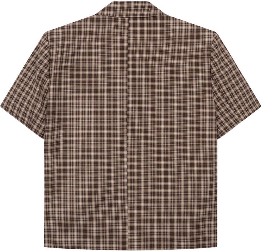 REFINED DEPARTMENT Dames Tops & T-shirts Ladies Woven Oversized Closure Top Ella Bruin - Foto 6