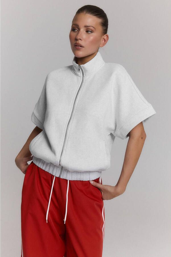 Refined Department oversized sweatvest grijs