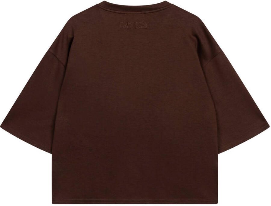 Refined Department oversized T-shirt donkerbruin - Foto 2