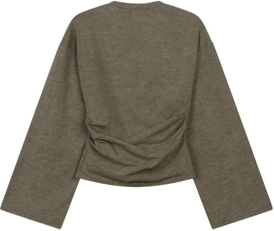 REFINED DEPARTMENT Dames Truien & Vesten Ladies Knitted Longsleeve Cruz Groen - Foto 5