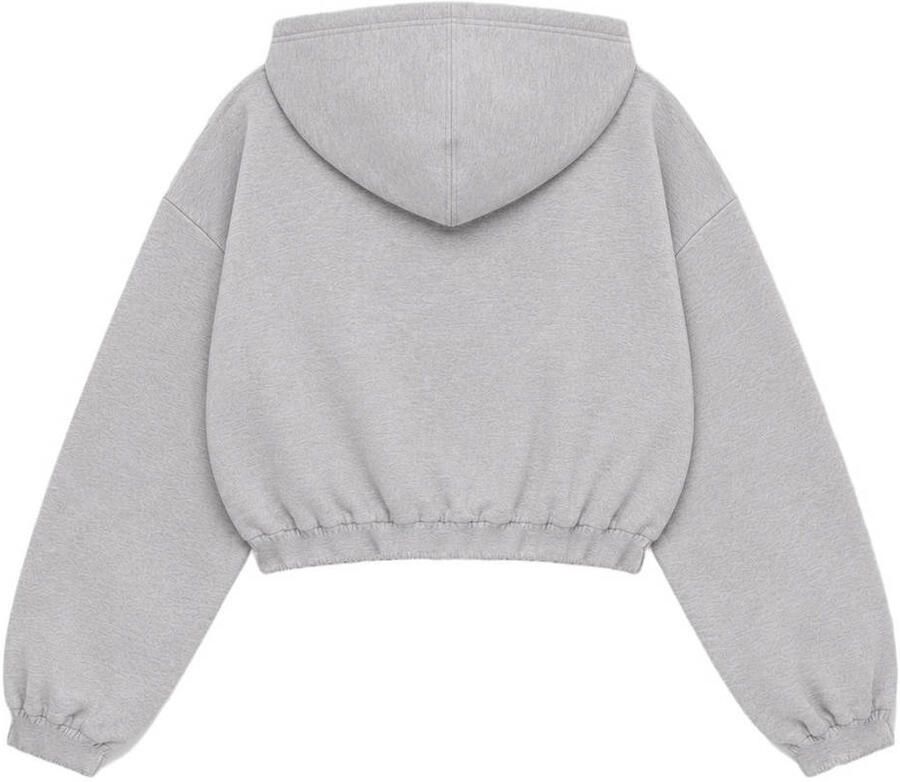 Refined Department rechtvallend sweatvest met logo grijs - Foto 2