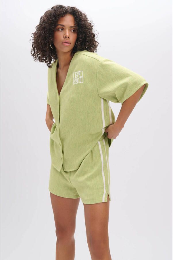 Refined Department regular waist casual short lichtgroen