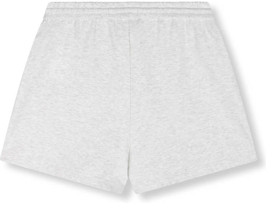 Refined Department regular waist sweatshort met pailletten lichtgrijs - Foto 2