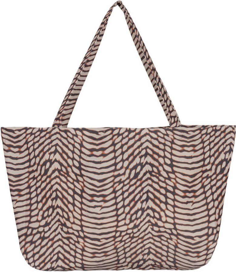 Refined Department shopper Nola met dierenprint bruin