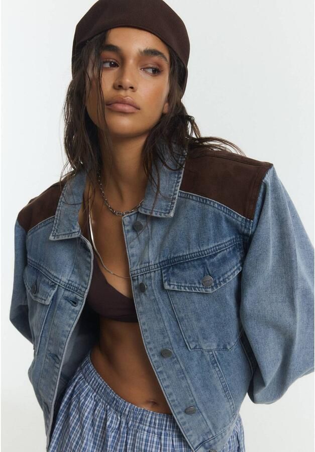 Refined Department spijkerjas medium blue denim