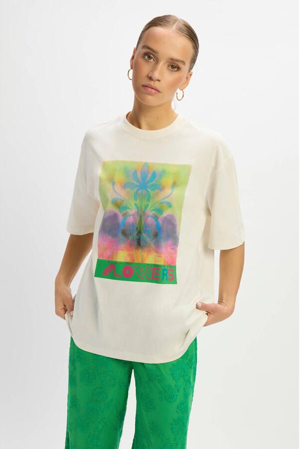 REFINED DEPARTMENT Dames Tops & T-shirts Maggy Ecru - Foto 6