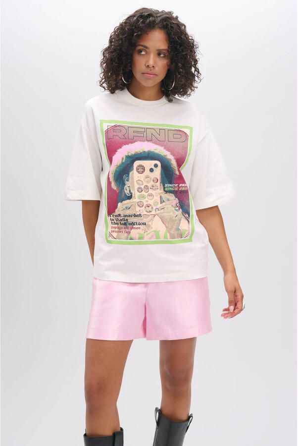 REFINED DEPARTMENT Dames Tops & T-shirts Loui Wit - Foto 5