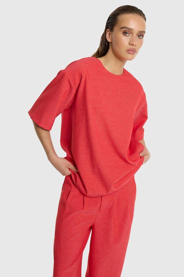 Refined Department T-shirt koraalrood