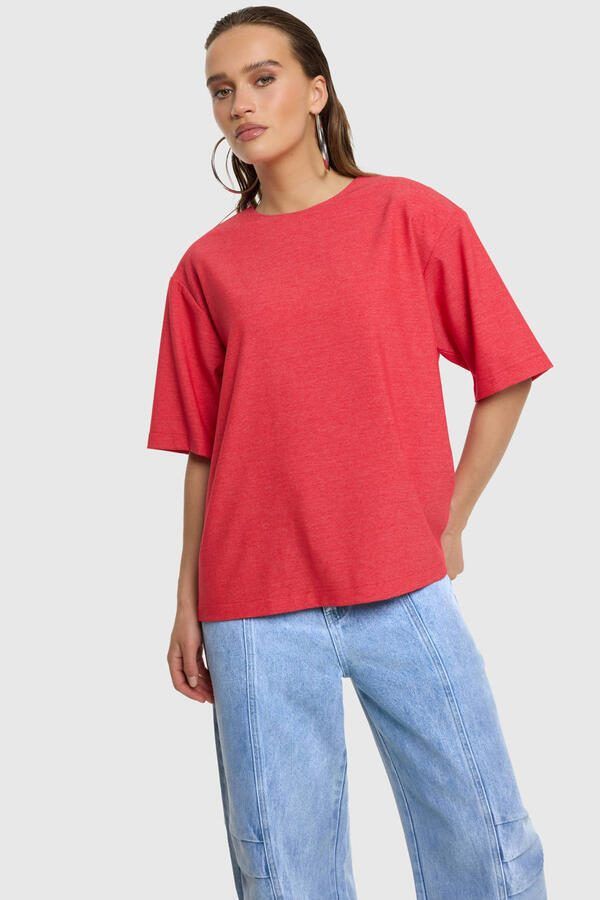 Refined Department T-shirt koraalrood - Foto 2