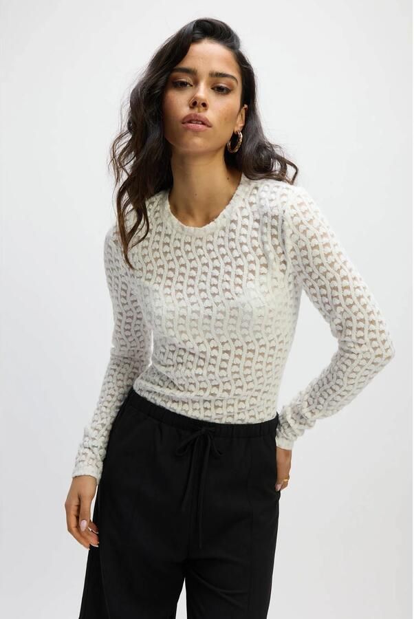 REFINED DEPARTMENT Dames Tops & T-shirts Maya Wit - Foto 2