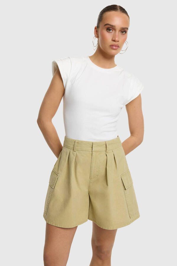 REFINED DEPARTMENT Dames Tops & T-shirts Ladies Knitted Sleevless Top Ciana Wit - Foto 5