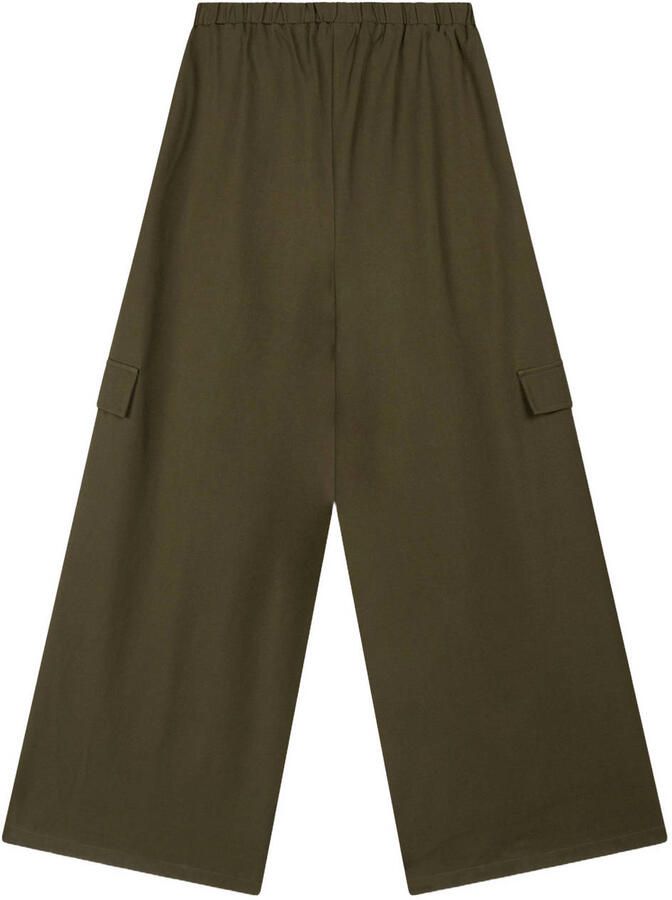 REFINED DEPARTMENT Dames Broeken Ladies Woven Wide Leg Cargo Pants Mila Khaki - Foto 5