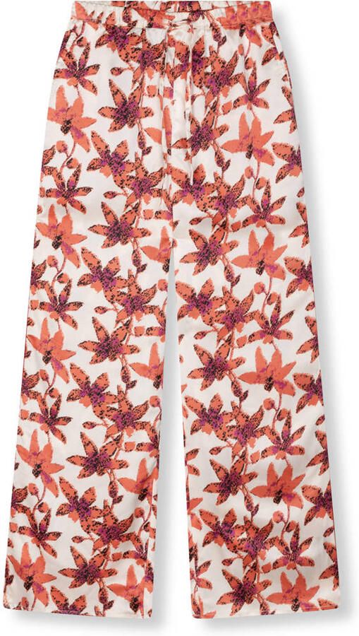 Refined Department wide leg high waist broek rood - Foto 2