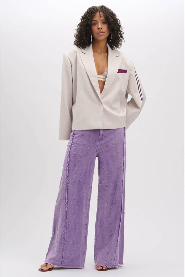 Refined Department wide leg jeans paars