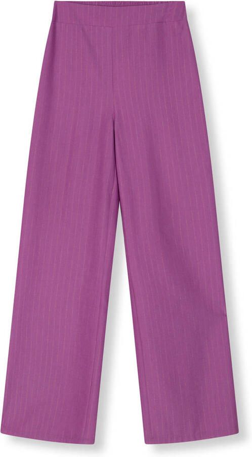 Refined Department wide leg regular waist broek paars - Foto 2