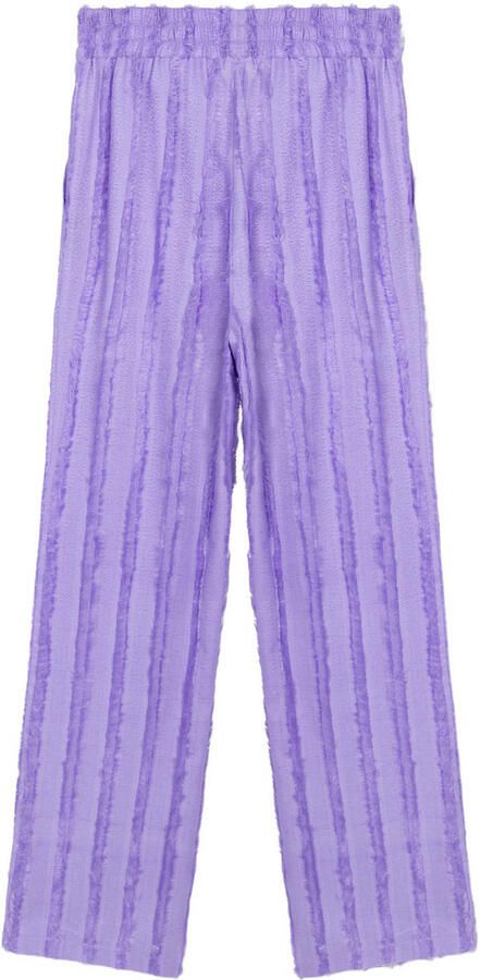 Refined Department wide leg regular waist broek paars - Foto 5