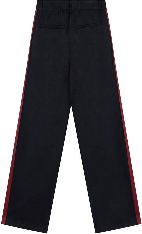 Refined Department wide leg regular waist casual broek zwart - Foto 3