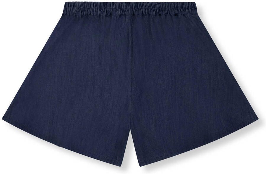 Refined Department wide leg regular waist denim short donkerblauw - Foto 2
