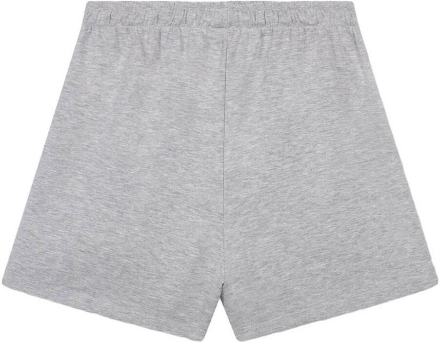 Refined Department wide leg sweatshort met strass-steentjes grijs - Foto 2
