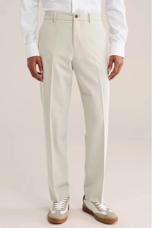 Regular pantalon beige