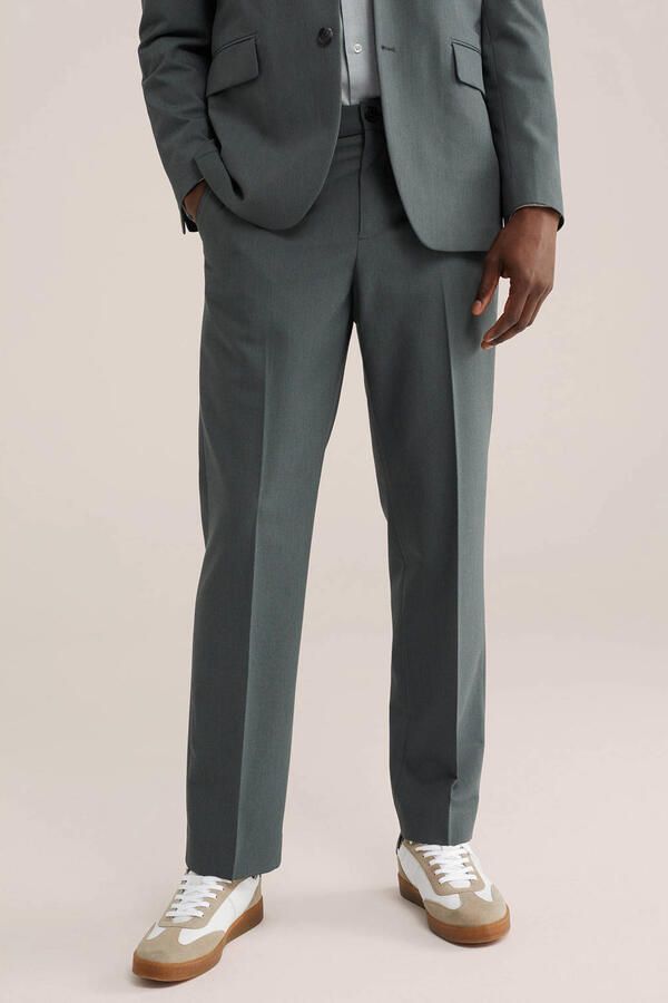 Regular pantalon grijsgroen