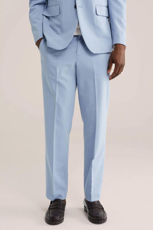 Regular pantalon lichtblauw