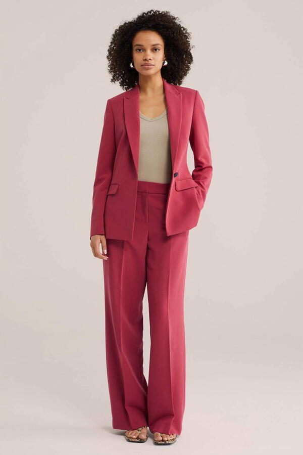 Regular waist pantalon fuchsia - Foto 3