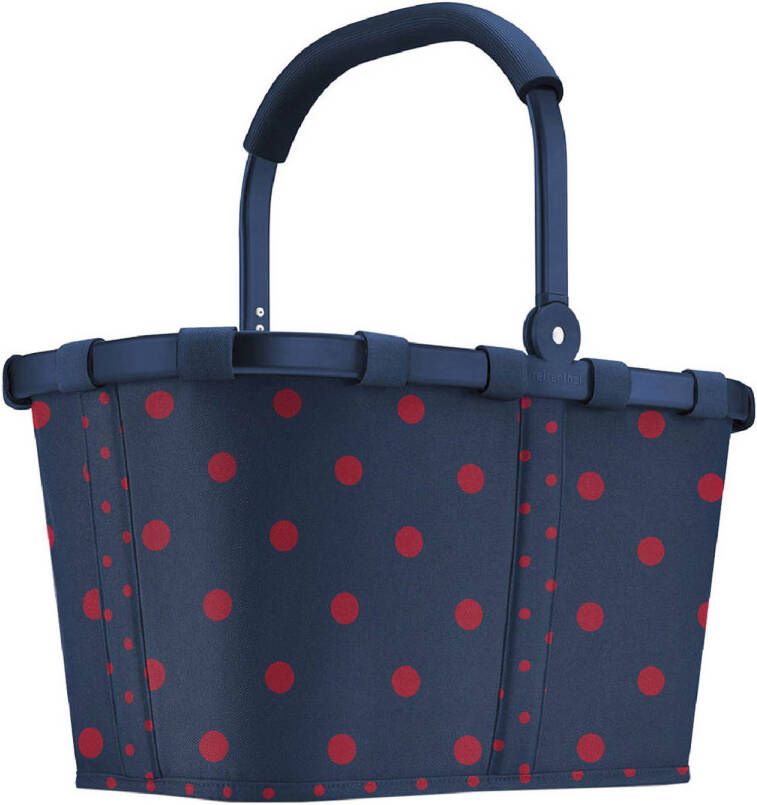 Reisenthel boodschappenmand Shopping Carrybag met stippen donkerblauw